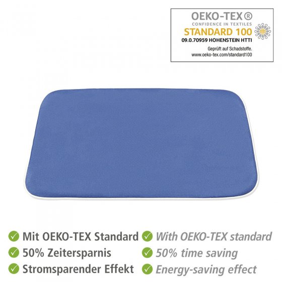 Dampf-Bügeldecke Mod. Air Comfort 100 x 65 cm, mit 5-Lagen Komfort-Polsterung