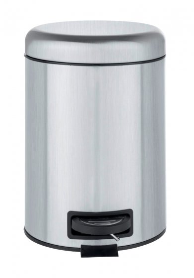 Kosmetik Treteimer Mod. Leman Edelstahl Matt 5L, mit herausnehmbarem Einsatz