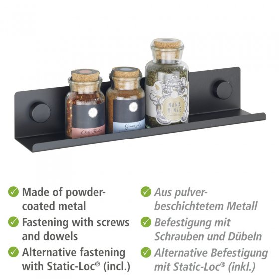 Gewürzregal Mod. Jet M, aus pulverbeschichtetem Metall