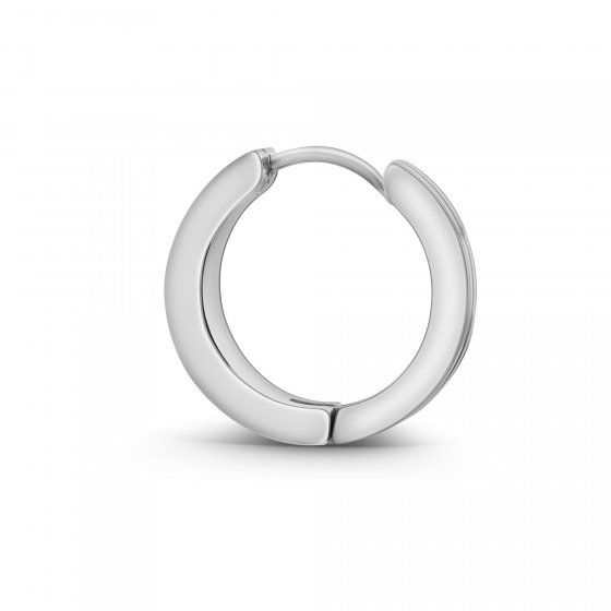 Ohrringe Edelstahl glanz matt 18mm Durchmesser 