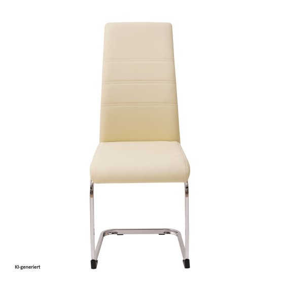 Esszimmerstuhl SallyC Kunstleder 4er-Set Beige 
