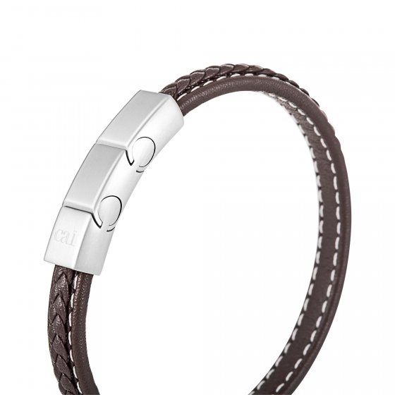 Armband Lederarmband braun 21cm mit Verlängerung 