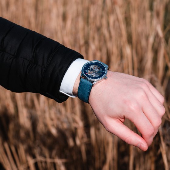 Herren Armbanduhr Edelstahl  Glänzend 24,5cm 