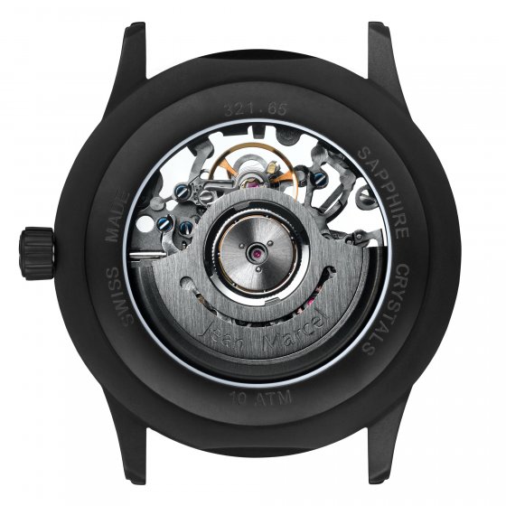 Herren Armbanduhr Edelstahl geschwärzt Satiniert 24,5cm 