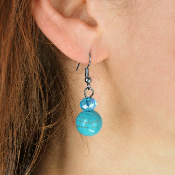 Schmuckset Set aus Collier und Ohrhaken multicolor 