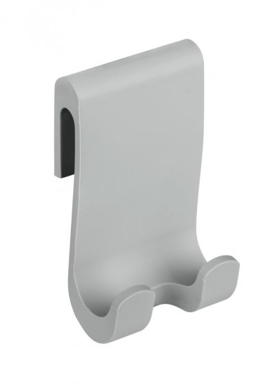 Badezimmerwischer Silikon Mod. Mola Grau, Edelstahl ummantelt mit Silikon