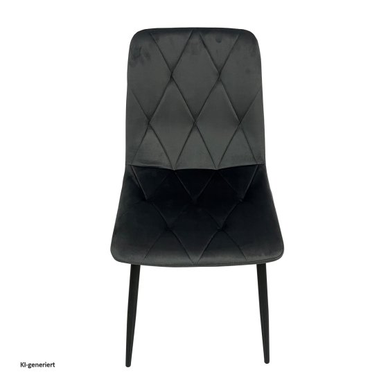 Stuhl Mesa Eco 4er-Set Velvet Grau 