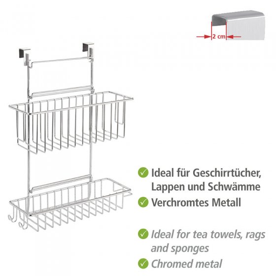 Küchenschrank Einhängregal Mod. Flexi, verchromtes Metall