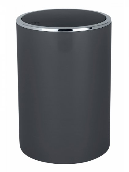Schwingdeckeleimer Mod. Inca Anthrazit, 5L, hochwertiger Kunststoff, 5 Liter 