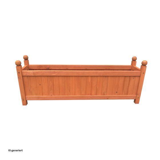Holz-Pflanzkasten in Braun Blumenkübel für Garten, Terrasse und Balkon 