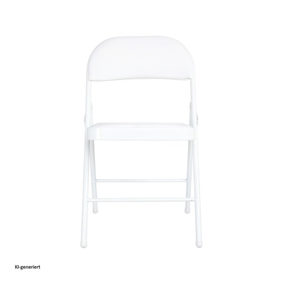 4er Set Klappstühle mit Polsterung Metallgestell und PVC-Bezug 