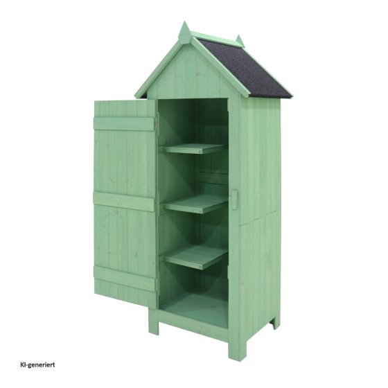 Gartengeräteschrank aus Holz Praktischer Stauraum für Garten und Terrasse 