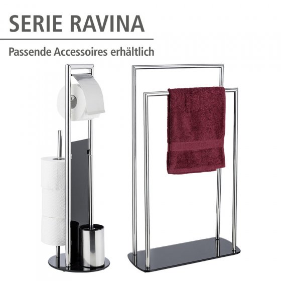 WC-Garnitur und Handtuchständer Mod. Ravina, 2 tlg., 3in1 WC-Set 