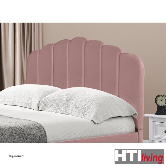 Bett 140 x 200 cm Yoris Pink 