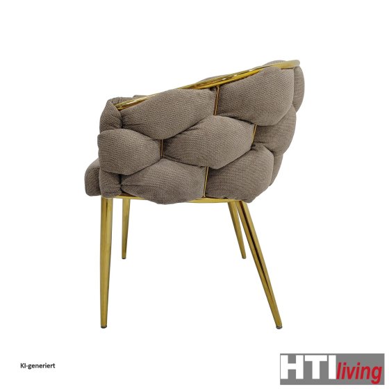 Stuhl Alsen Gold Braun 