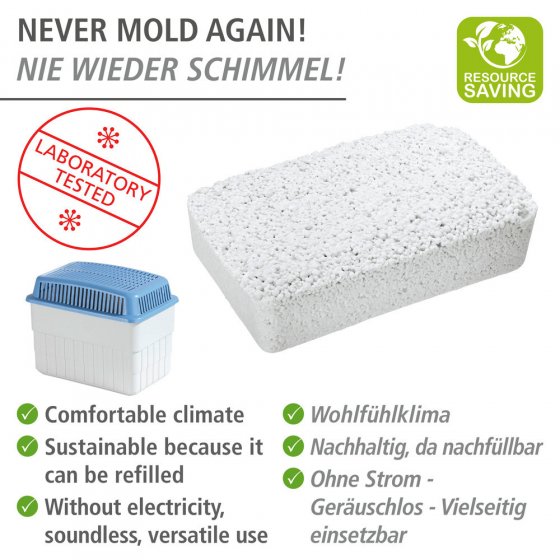 Nachfüllpack für Luftentfeuchter Lavendel, 3 x 1 kg, für Raumentfeuchter 