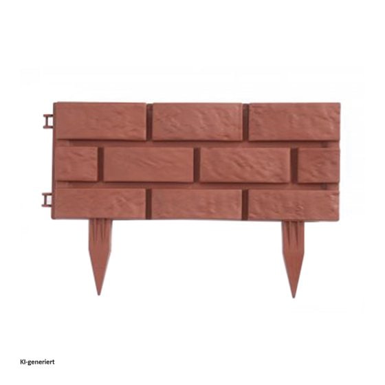 Beetumrandung 4er Set Kunststoff Steinoptik Stecksystem Gesamtlänge 180 cm 