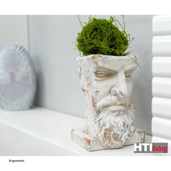 Pflanzgefäß Apollon Büste Poseidon 