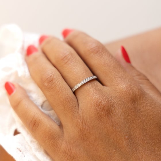 Ring Gold 375 Zirkonia weiß 