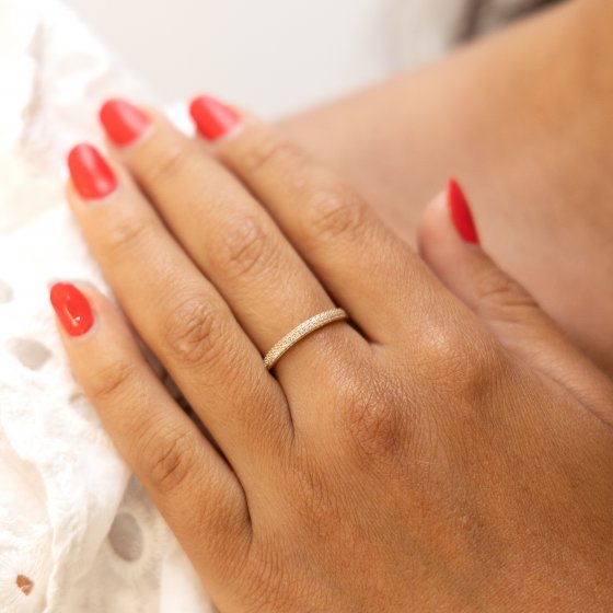 Ring Gold 375 Zirkonia weiß 