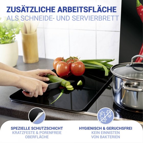 Herdabdeckplatte Universal Mod. Hot Peperoni, 2er Set, für alle Herdarten geeignet