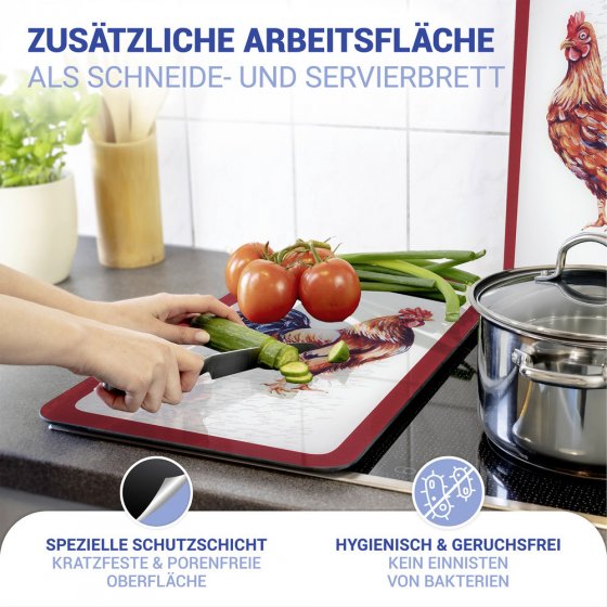 Herdabdeckplatte Universal Mod. Farm, 2er Set, für alle Herdarten geeignet 