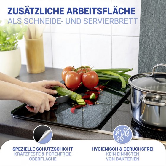 Herdabdeckplatte Universal Mod. Cayenne, 2er Set, für alle Herdarten geeignet 