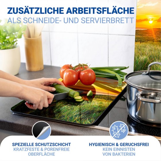 Herdabdeckplatte Universal Mod. Leuchtturm, 2er Set, für alle Herdarten geeignet 