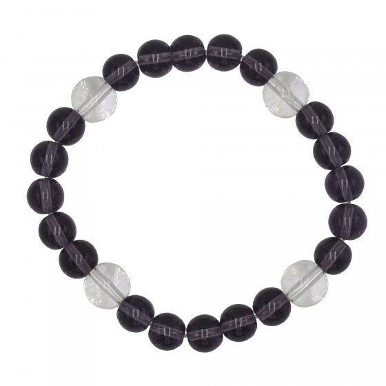 Set Collier Armband Ohrhaken Metall 56am Amethyst lila 