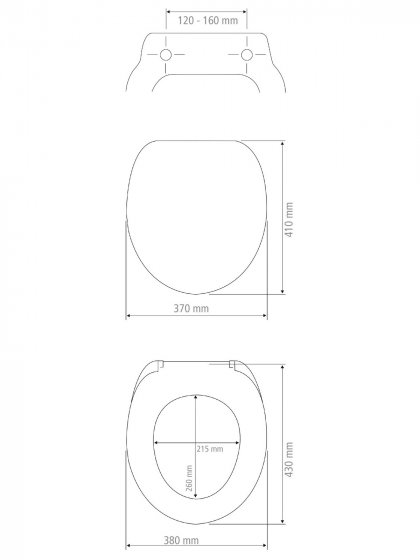 WC-Sitz Mod. Corse, Weiß, MDF 