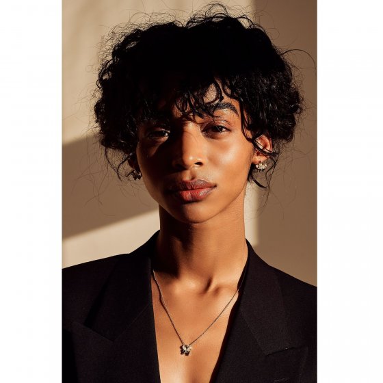 Steckcreolen 925 Sterling Silber vergoldet Glänzend  Zirkonia 