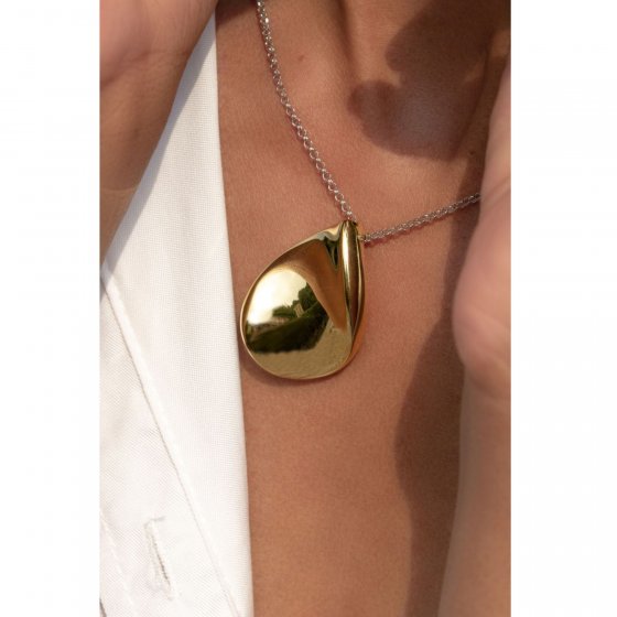 Kette 925 Sterling Silber vergoldet/rhodiniert Glänzend 45 cm 