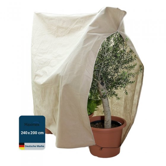 Pflanzenschutz-Vlies 200 x 240 cm, Beige, reißfestes Wintervlies für Pflanzen 