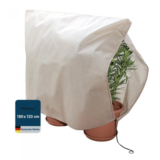 Pflanzenschutz-Vlies 180 x 120 cm, Beige, reißfestes Wintervlies für Pflanzen 