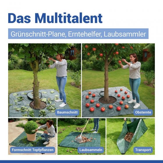 Multi-Plane Mod. Profi, Gartenplane zum Auffangen von Schnittgut 