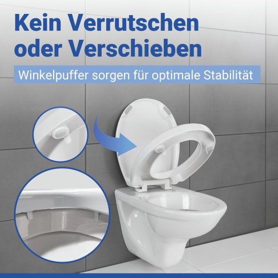 WC Sitz Mod. Secura Comfort, mit 5 cm Sitzerhöhung, belastbar bis 200 kg 