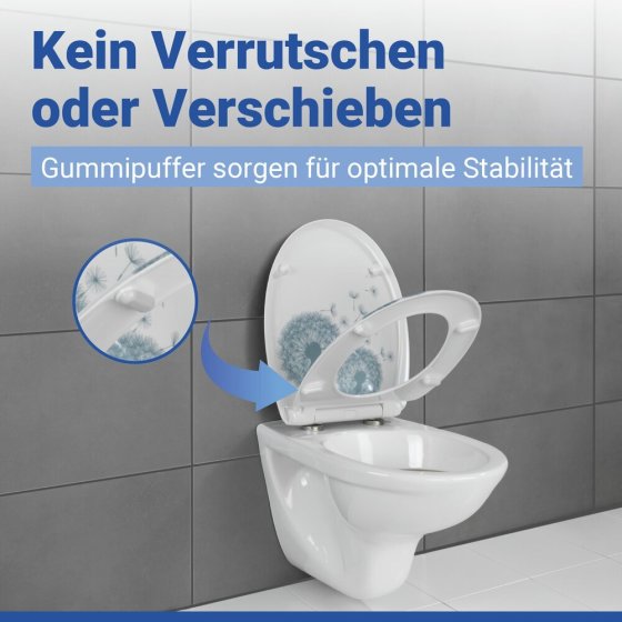 WC Sitz Mod. Astera, Toilettendeckel mit Motiv und Absenkautomatik 