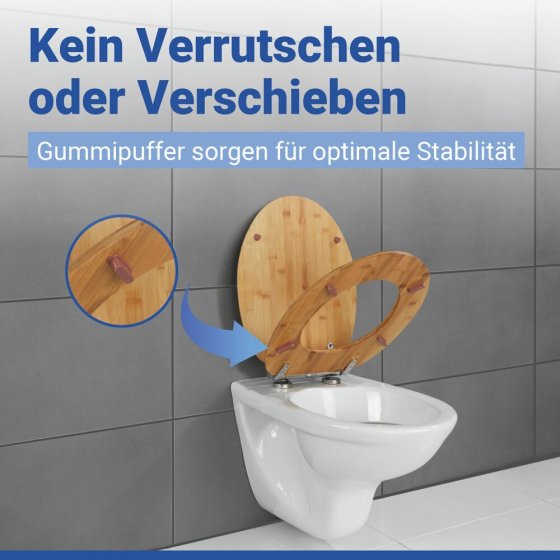WC-Sitz Mod. Bambusa, aus Bambus 
