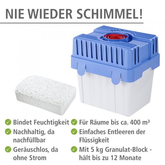 Feuchtigkeitskiller 5 kg, Raumentfeuchter 