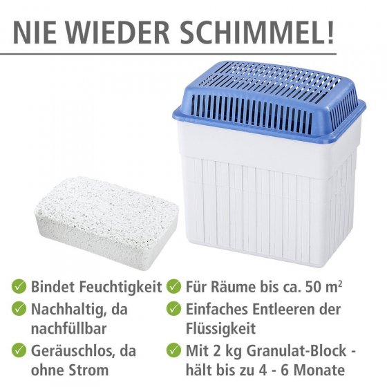 Feuchtigkeitskiller 2 kg, Raumentfeuchter 