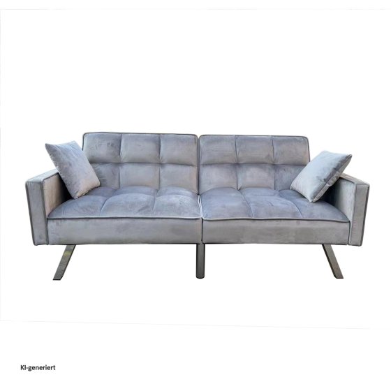 Sofa mit Schlaffunktion Brigga Grau 