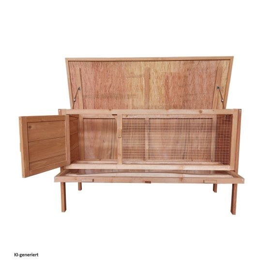 Hasenstall aus Holz Kleintierstall mit herausziehbarer Wanne für leich 