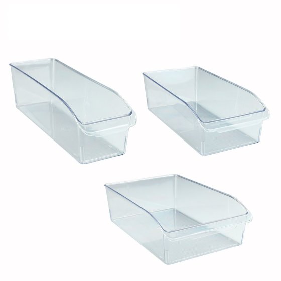 Kühlschrank-Organizer Set, 3-teilig, Aufbewahrungsboxen für Kühl- und Vorratsschrank 
