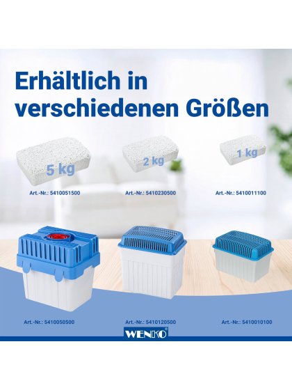 Luftentfeuchter Nachfüllpack 3x 1 kg Lavendel, für Räume bis 80 m³ 