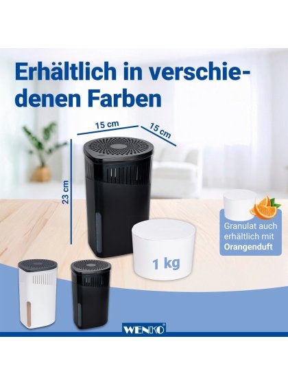 Raumentfeuchter Mod. Drop Nachfüller 1000 g, 3er Set, Luftentfeuchter Nachfüllpack 