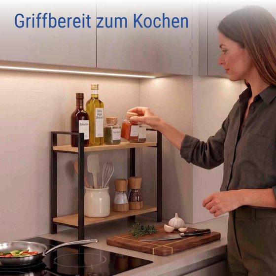 Küchenregal Mod. Lou, 2 Etagen, 2 Etagen 