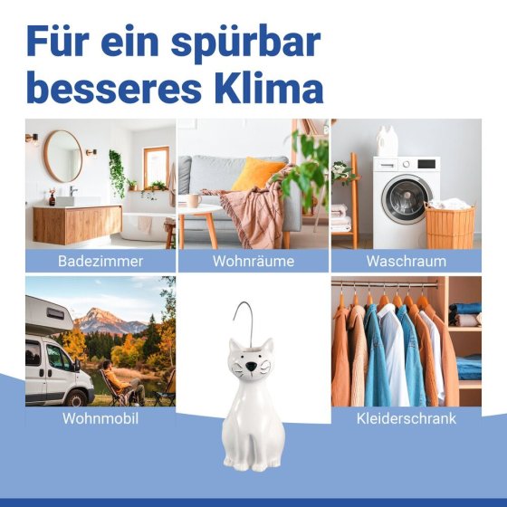 Luftbefeuchter Mod. Katze, 2er Set, Füllmenge 300 ml 