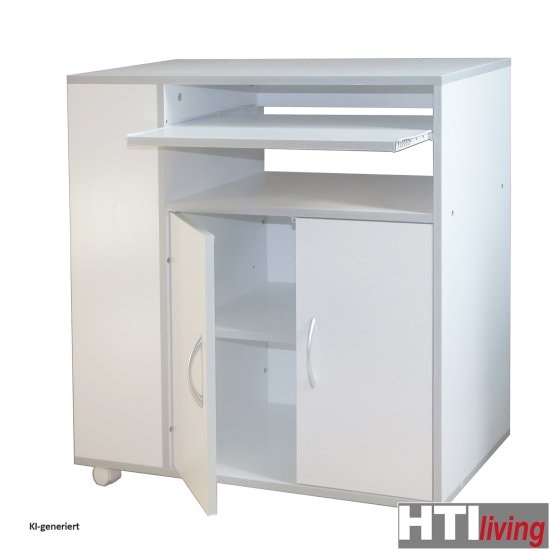 Küchenschrank Thekla Weiß/Silber 