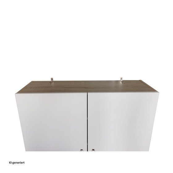 Küchenschrank Weiß/Sonoma Blanca 