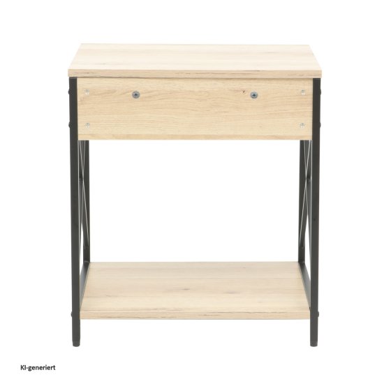 Beistelltisch Cedrik Artisaneiche-Schwarz 